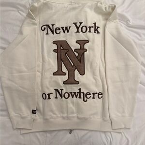 New York or Nowhere LG Cream Crewneck Sweater